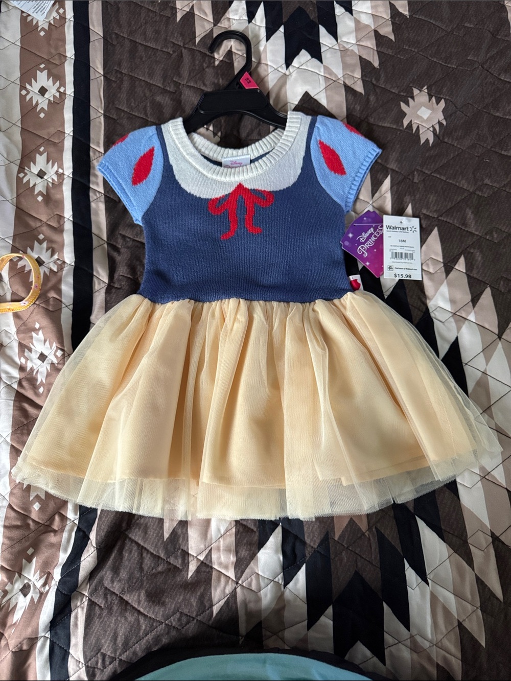 Disney Girls Blue Navy Red Cream Tulle Snow Princess Dress